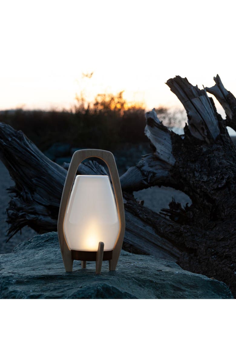 Allsop Home & Garden Drifter Lantern - Rechargeable Glass LED Lanterns, Alternate, color, Beige