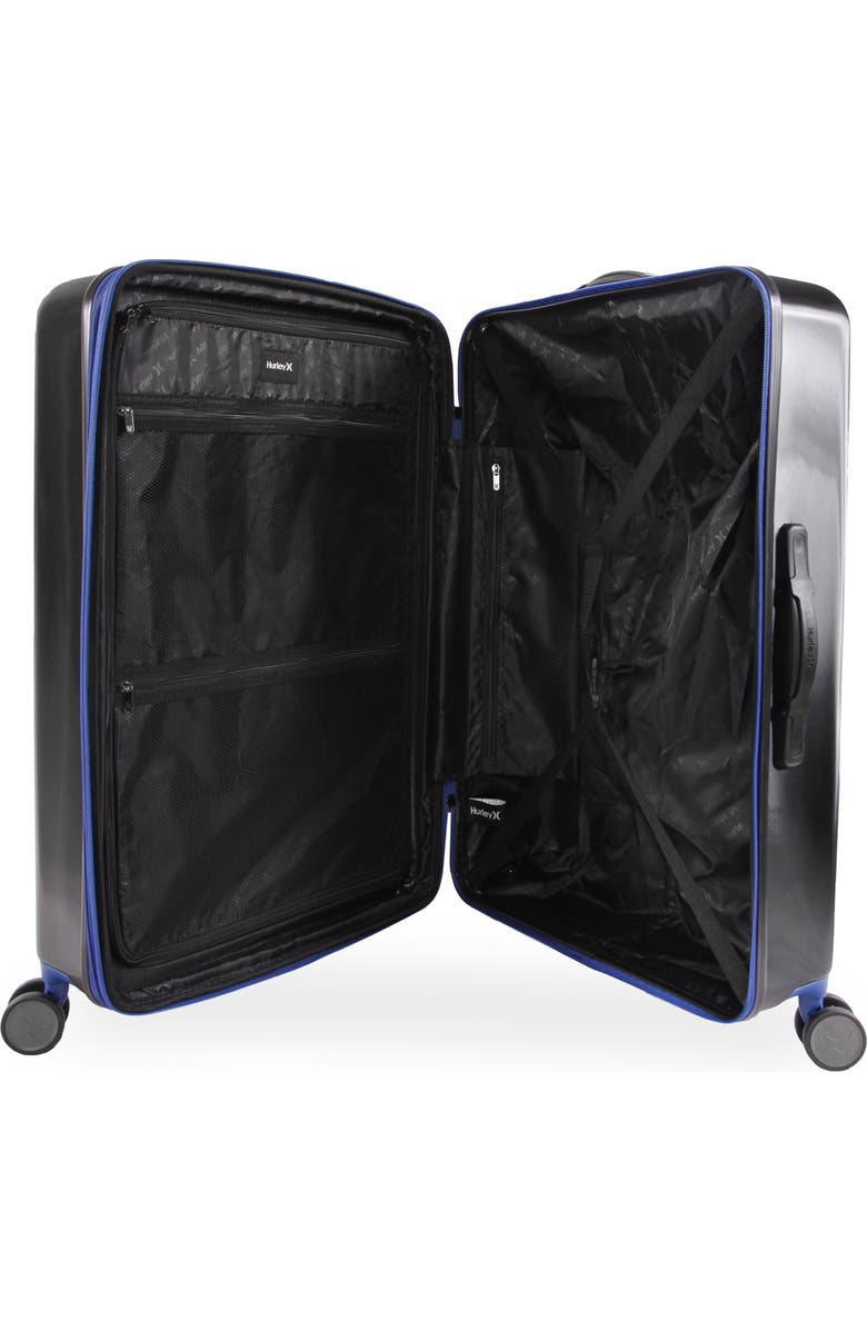 Hurley Suki 29" Hardshell Spinner Suitcase, Alternate, color, Black/ Blue