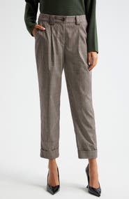 Ramy Brook Ellen Plaid Ankle Pants