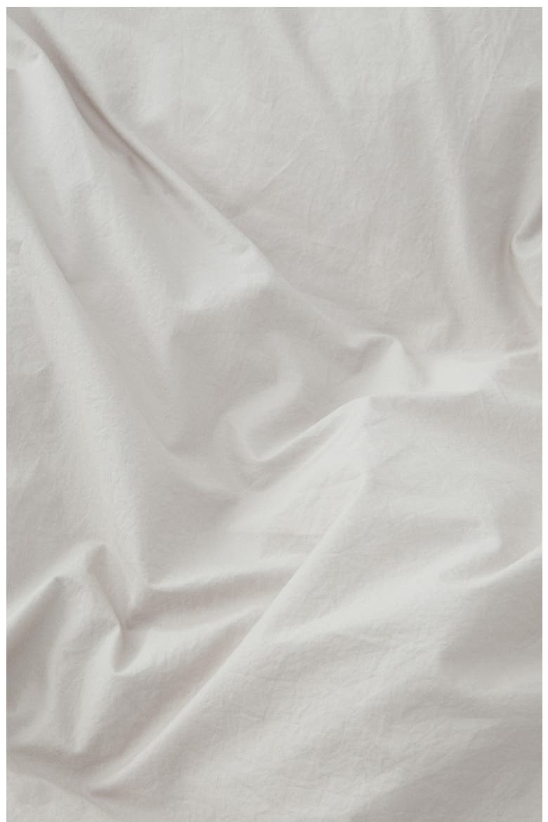 Organic Cotton Percale Duvet Cover, Alternate, color, SOFT GREY
