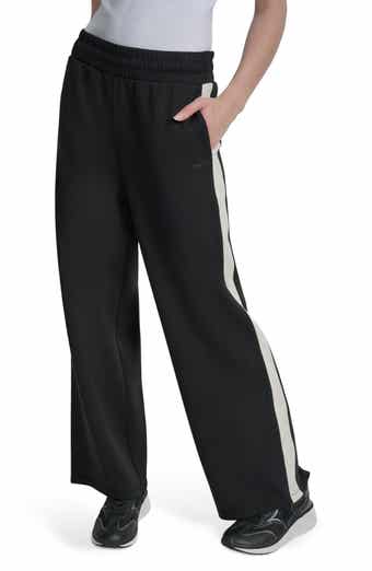 DKNY High Waist Modified Wide Leg Track Pants