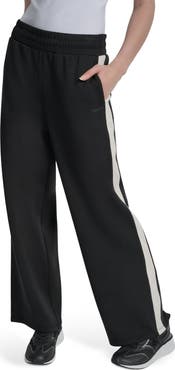 DKNY High Waist Modified Wide Leg Track Pants