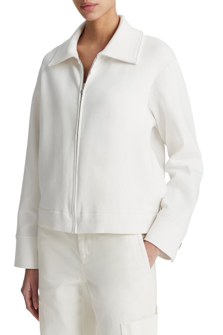 Cotton Blend Jacket, Alternate, color, OFF WHITE