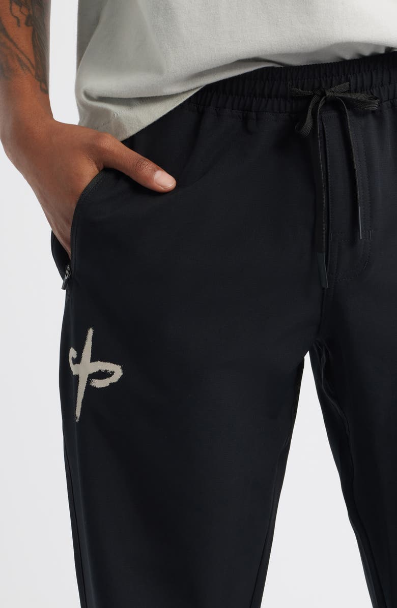 SANTO STUDIO x Luke Rockhold Tempo Bold Tech Joggers, Alternate, color, Black