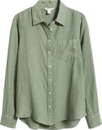 Caslon® Casual Linen Button-Up Shirt