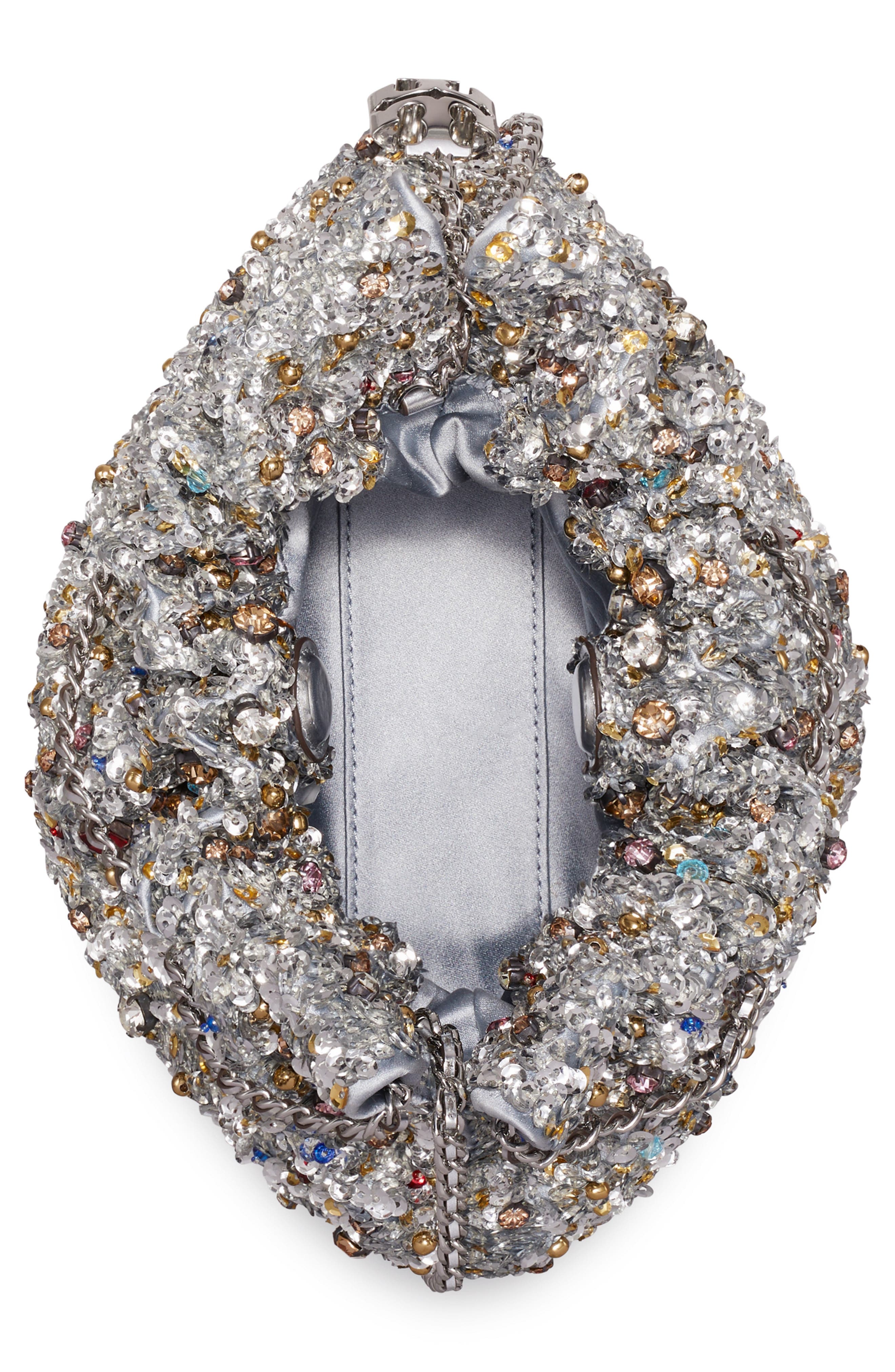 Fleming Embellished Mini Hobo, Alternate, color, WARM RAIN