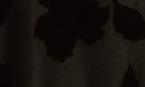 Afrm Los Angeles Zoe Mock Neck Burnout Top In Black