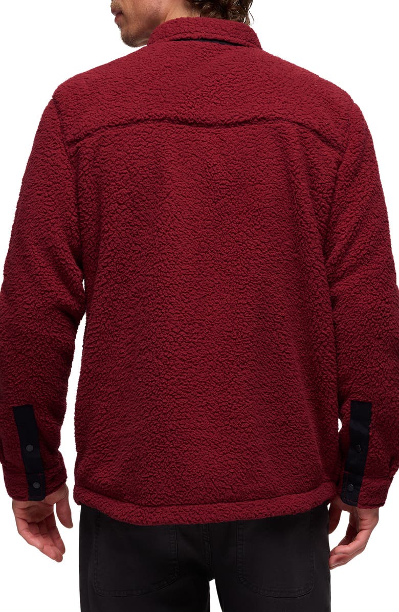 prAna Encinitas Fleece Shirt Jacket, Alternate, color, Retrograde