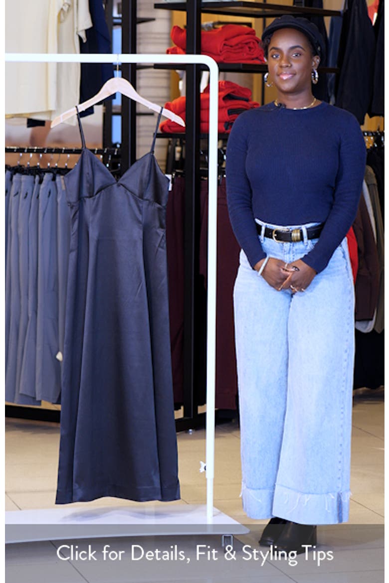 The Elodie Empire Waist Satin Gown video