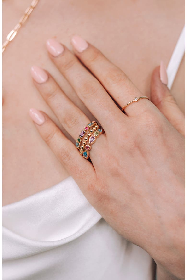 Dew Drop Band Ring, Alternate, color, GOLD
