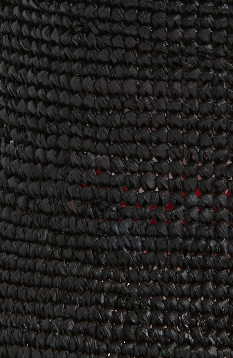 rag & bone Jade Packable Raffia Straw Bucket Hat, Alternate, color, 