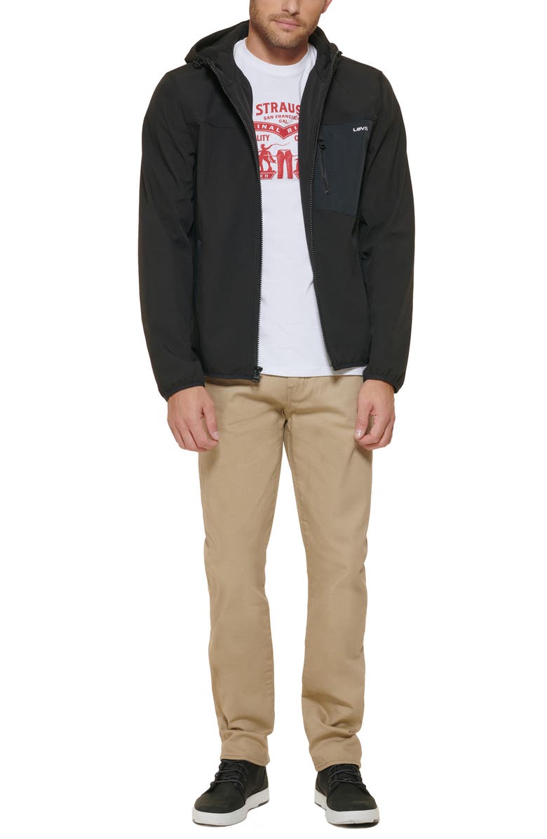 Levi's<sup>®</sup> Performance Hooded Rain Jacket, Alternate, color, 