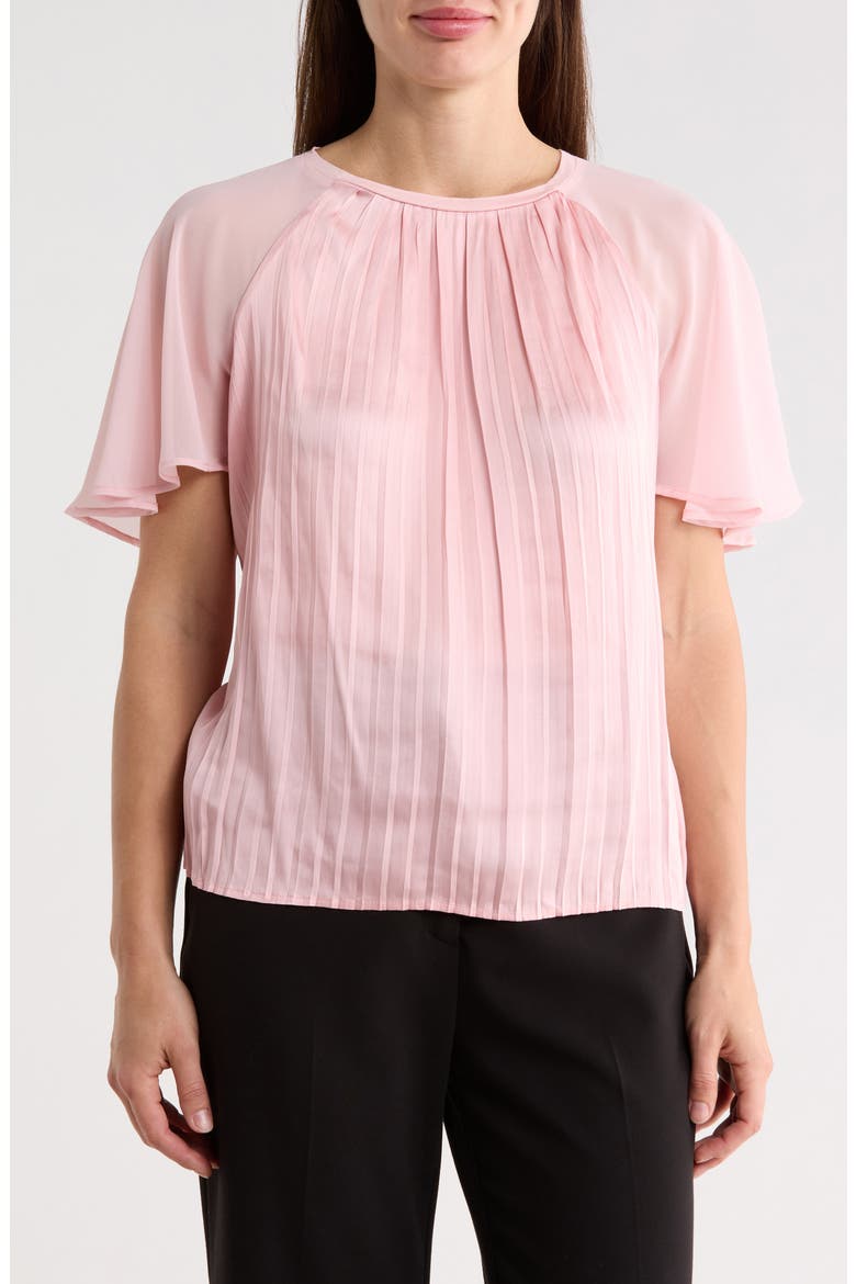 Pleated Top, Main, color, PALE PINK
