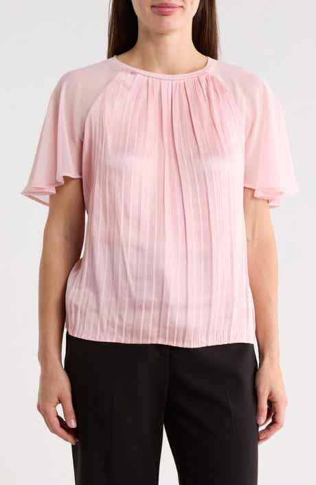 KAY UNGER SPORTSWEAR Pleated Top