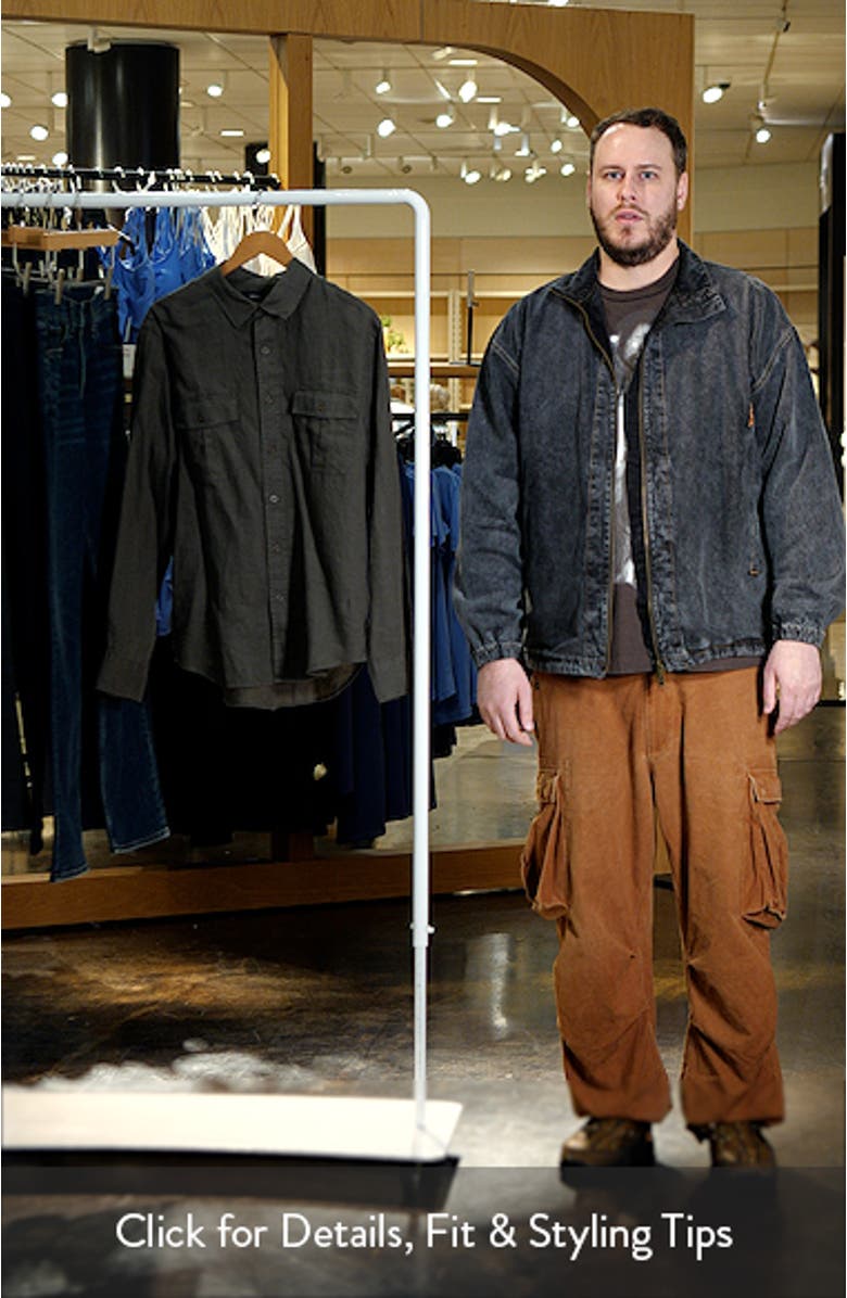 Relaxed Fit Linen Utility Shirt, sales video thumbnail