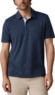 Faherty Breeze Burnout Pocket Polo