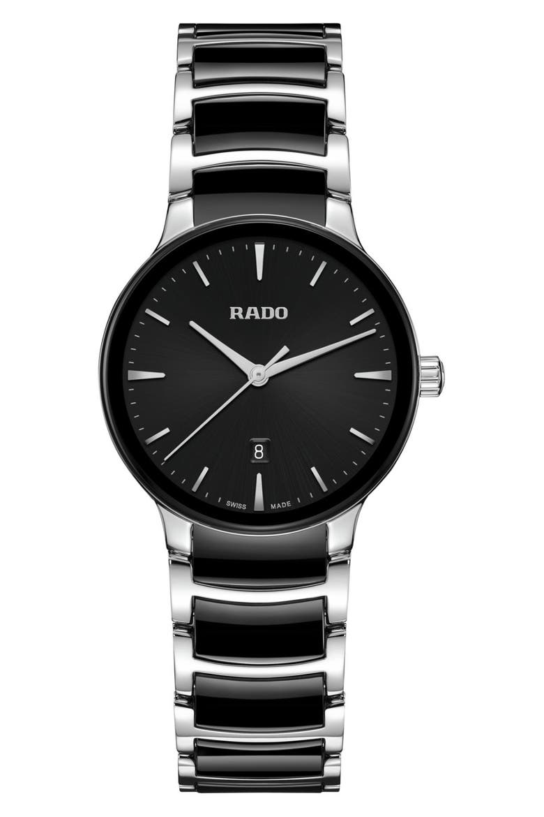 Centrix Bracelet Watch, 30.5mm, Main, color, BLACK