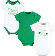 Hudson Baby Triple Pack of Soft Cotton Bodysuits