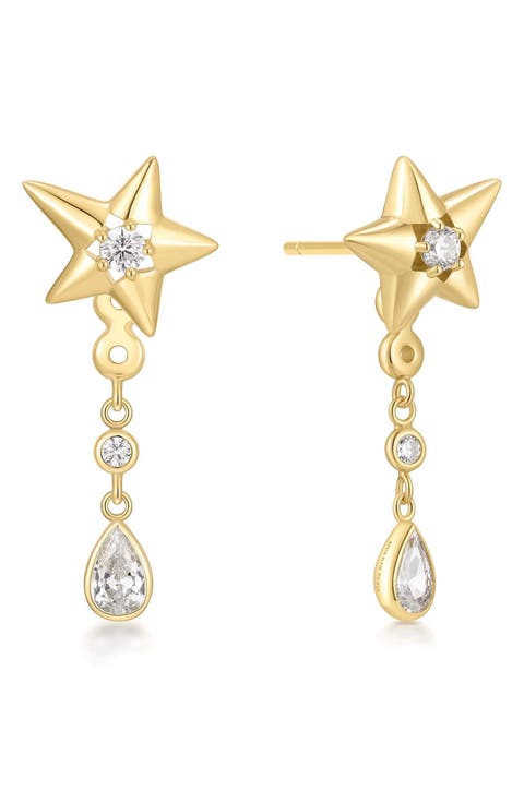 Sparkling Star Jacket Earrings