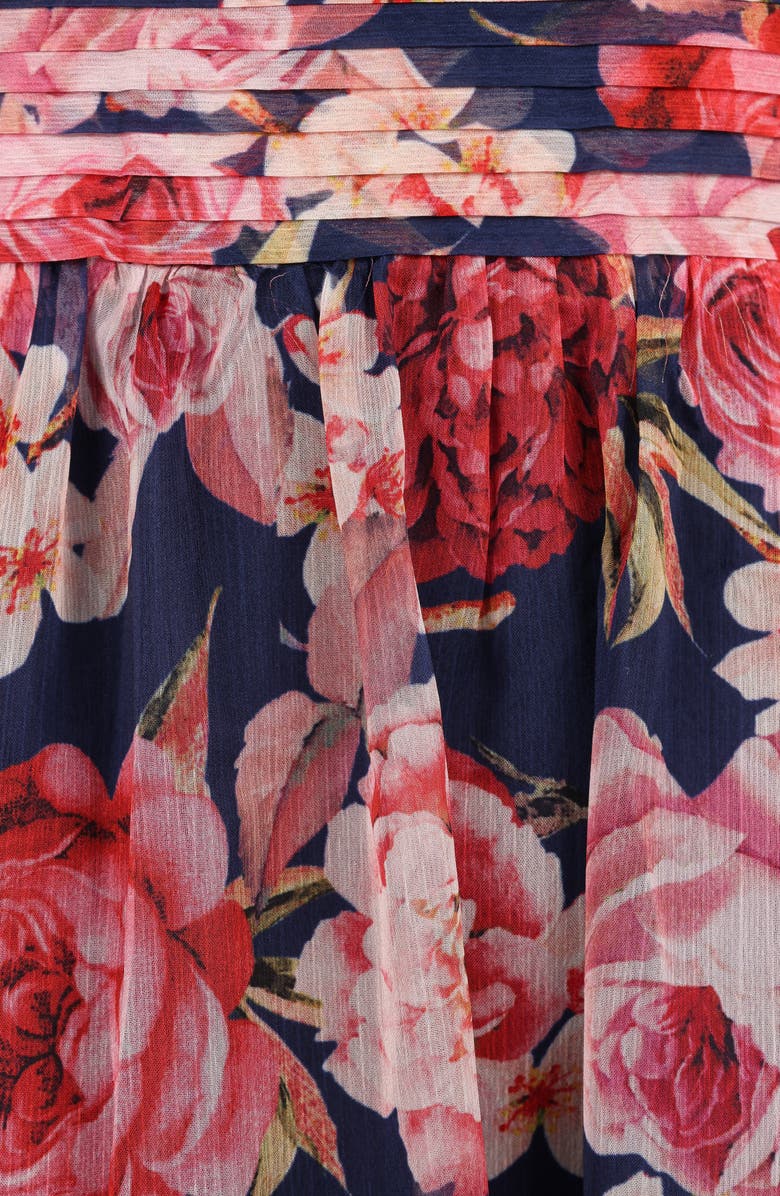 Petal & Pup Lennon Floral Halter Neck Maxi Dress, Alternate, color, Navy Floral