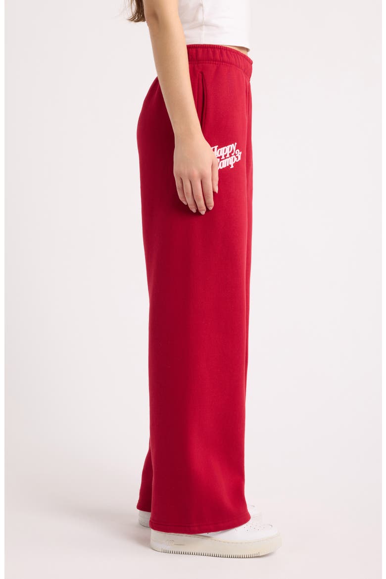 Apple Puff Series Sweatpants, Alternate, color, DEEP RED