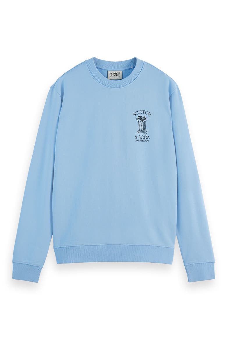 Logo Graphic Sweatshirt, Alternate, color, SPRING BLUE