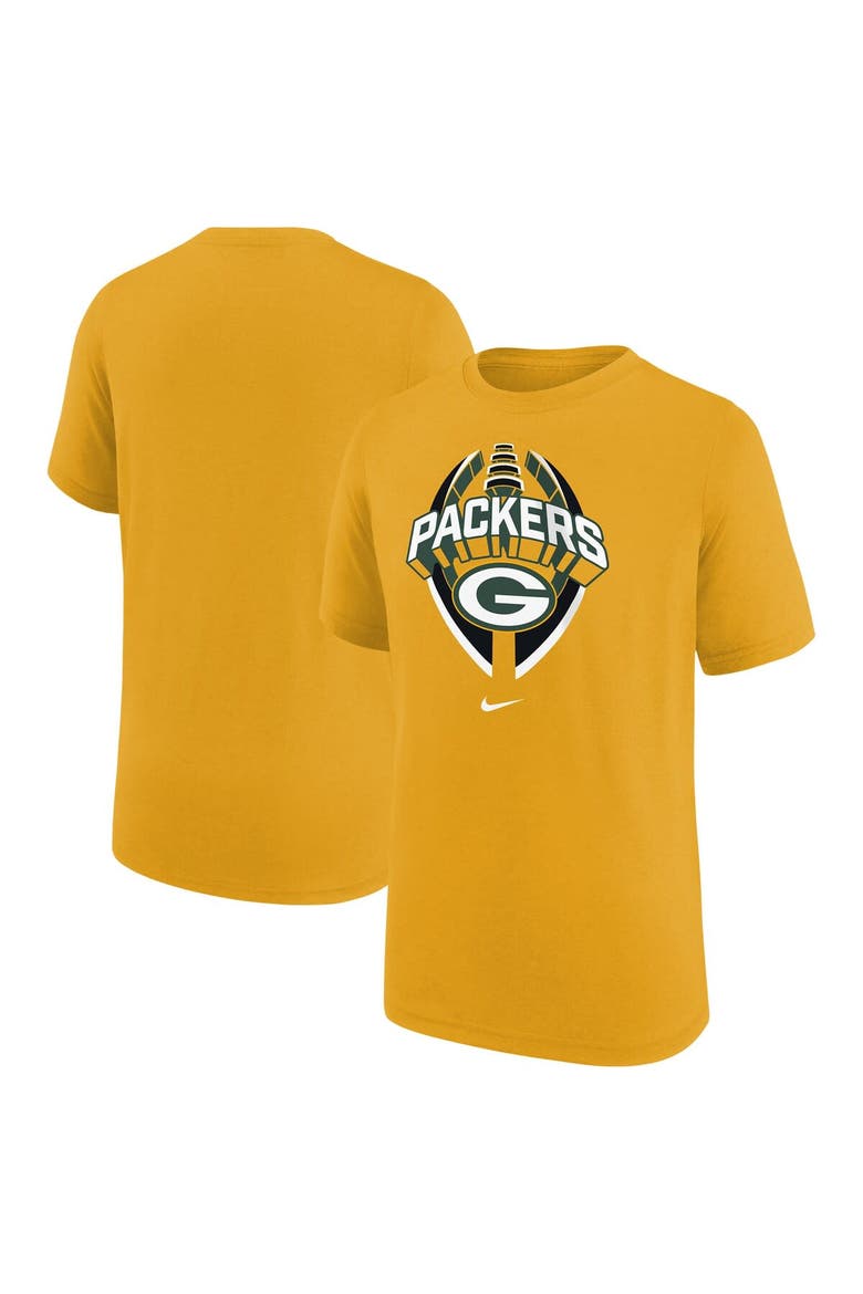 Youth Nike Gold Green Bay Packers Icon Legend T-Shirt, Alternate, color, Gold