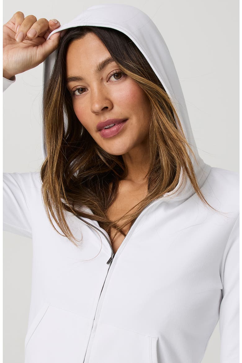 Halo Mini Full Zip Hoodie, Alternate, color, WHITE
