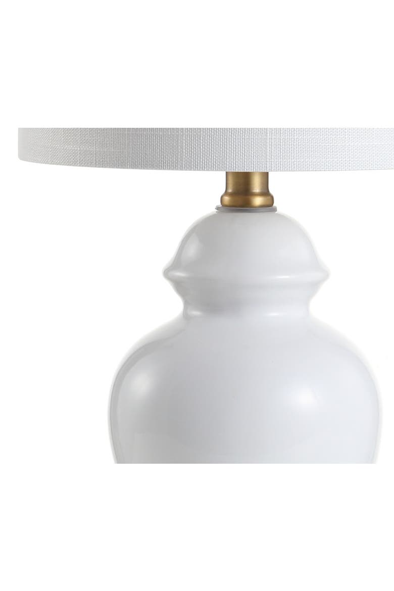 Perry Ceramic/Metal LED Table Lamp, Alternate, color, White