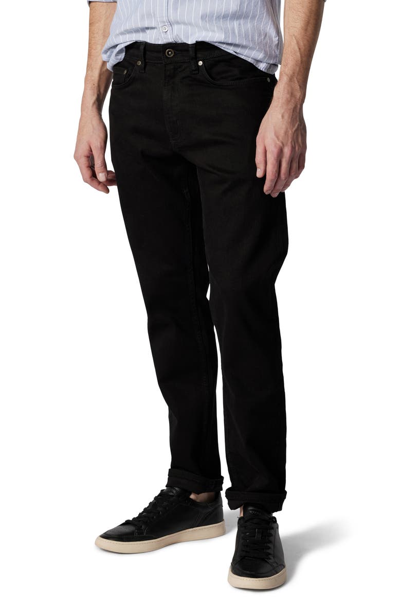 Longburn Black Straight Leg Jeans, Main, color, NERO