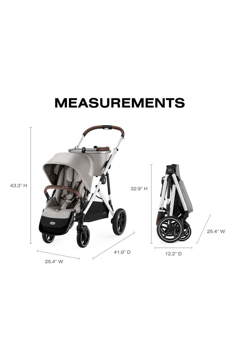 CYBEX Gazelle S Stroller & Cloud G Pro Travel System, Alternate, color, Stone Grey