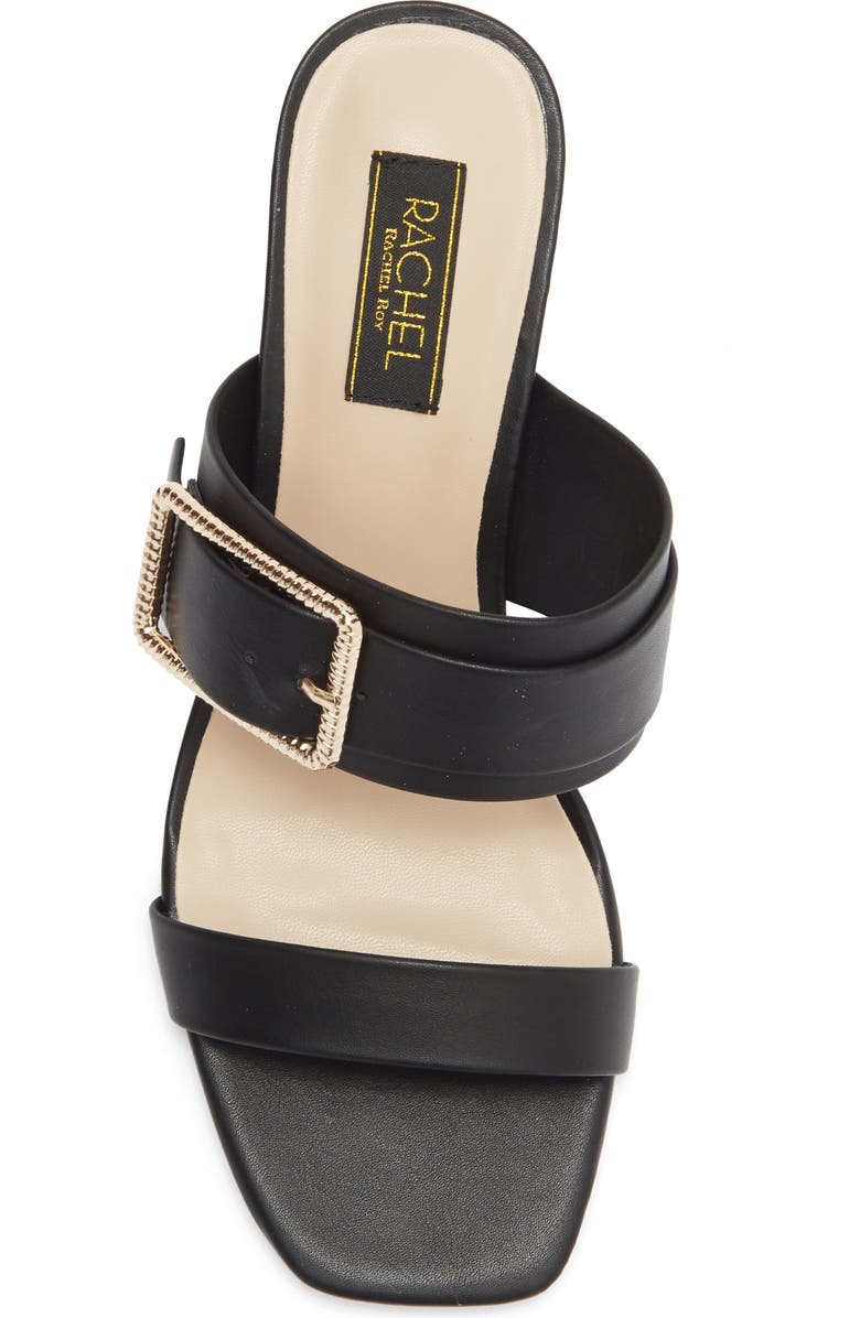 RACHEL Rachel Roy Ravello Block Heel Slide Sandal, Alternate, color, Black