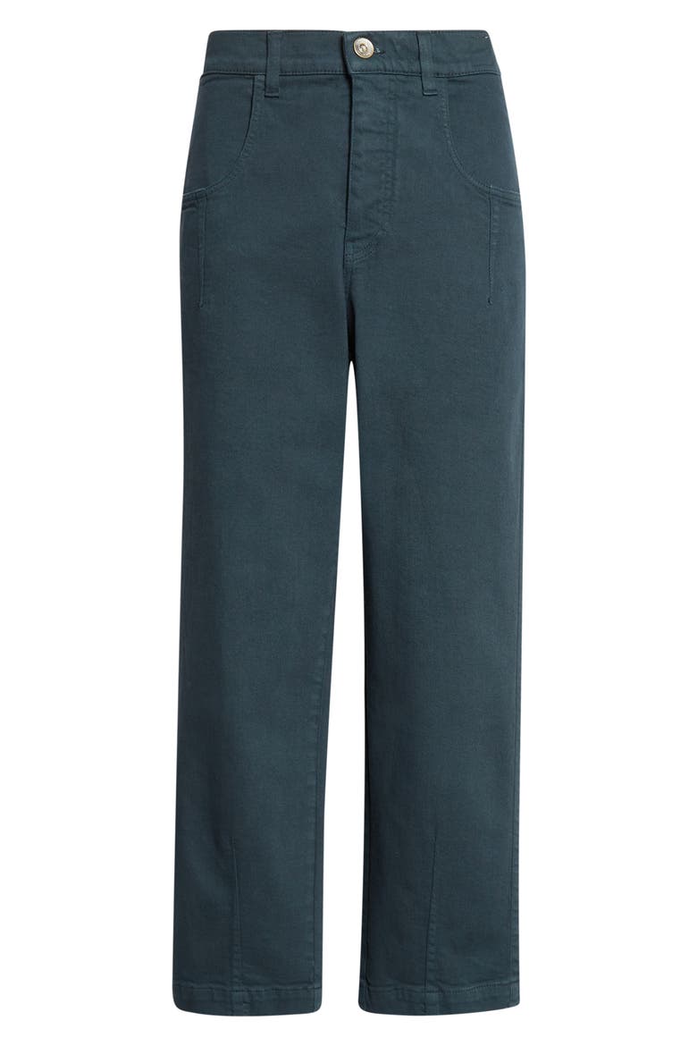 Crop Straight Leg Jeans, Alternate, color, 178 DARK JADE