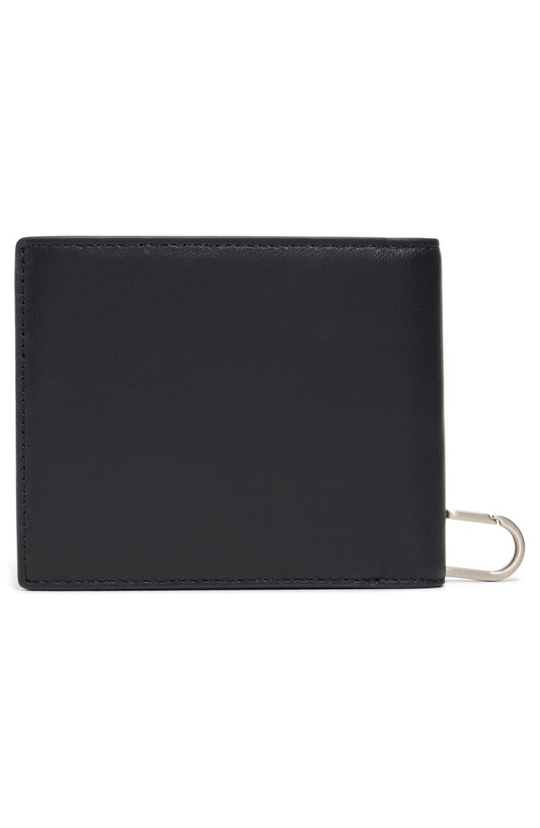 Brooks Brothers Leather Wallet & Key Chain Gift Set, Alternate, color, Navy