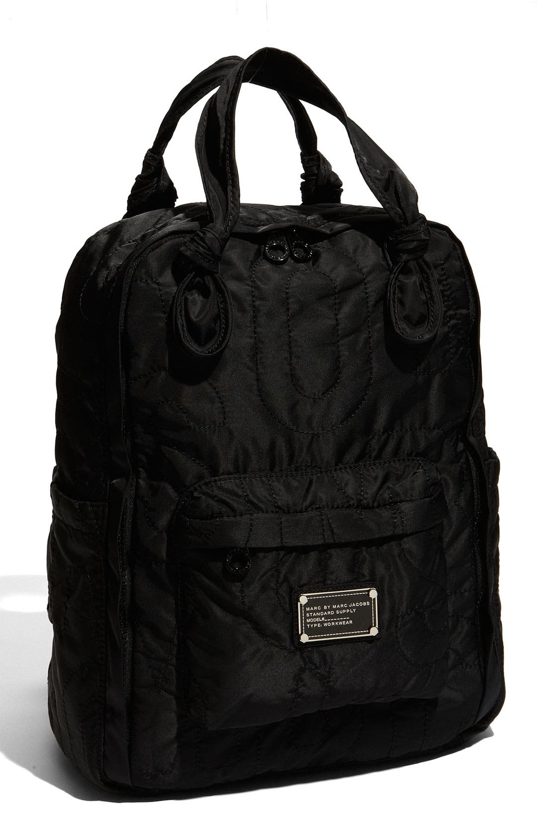 MARC BY MARC JACOBS 'Pretty Nylon' Knapsack, Main, color, BLACK