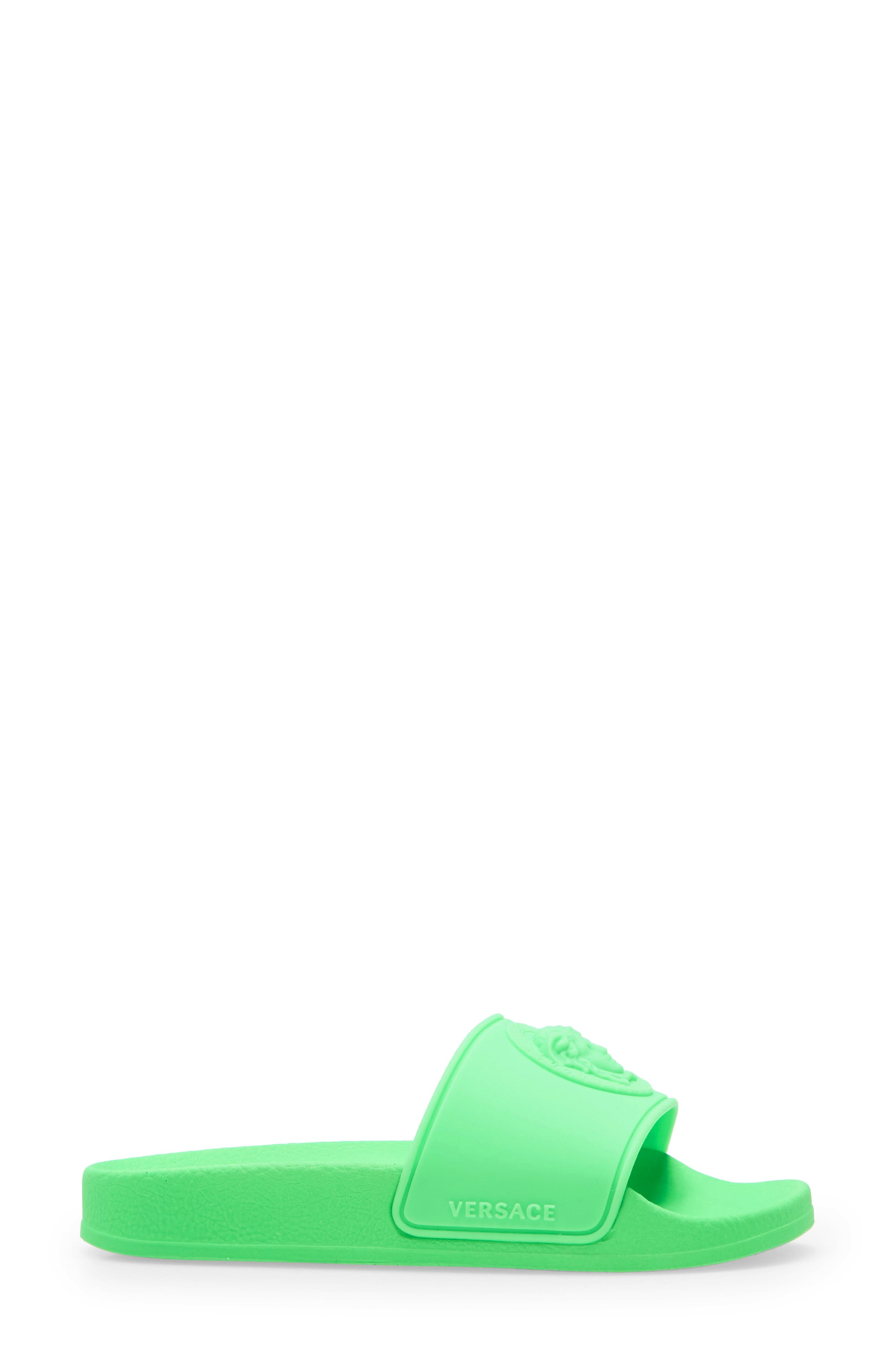 Kids' Palazzo Medusa Slide Sandal, Alternate, color, FLUO GREEN