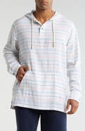 Tommy Bahama Castelo Baja Stripe Linen Blend Pullover Hoodie