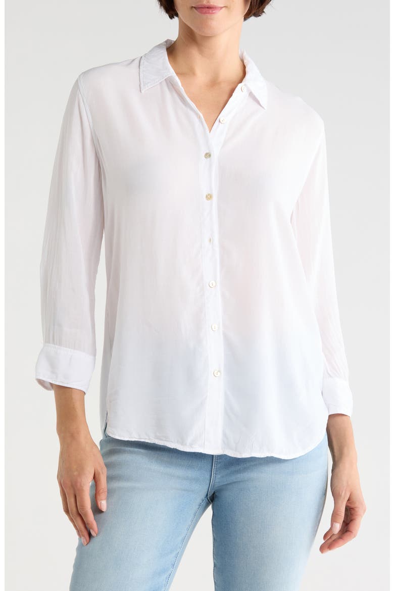 Marlene Button-Up Shirt, Main, color, WHITE