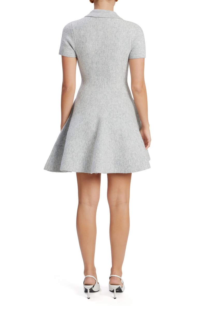 Bardot Lexter Fit & Flare Polo Sweater Minidress, Alternate, color, 