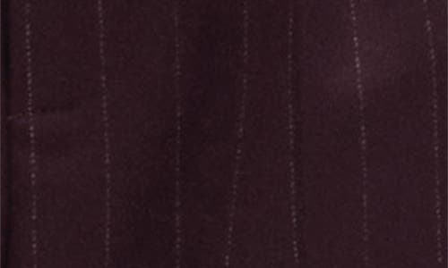 Shop Mango Pleated Pinstripe Pants In Wine