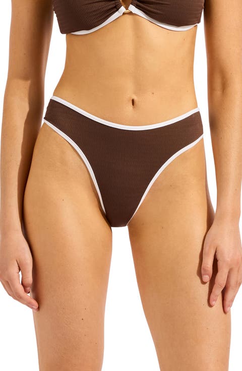 Beach Bound High Cut Bikini Bottoms