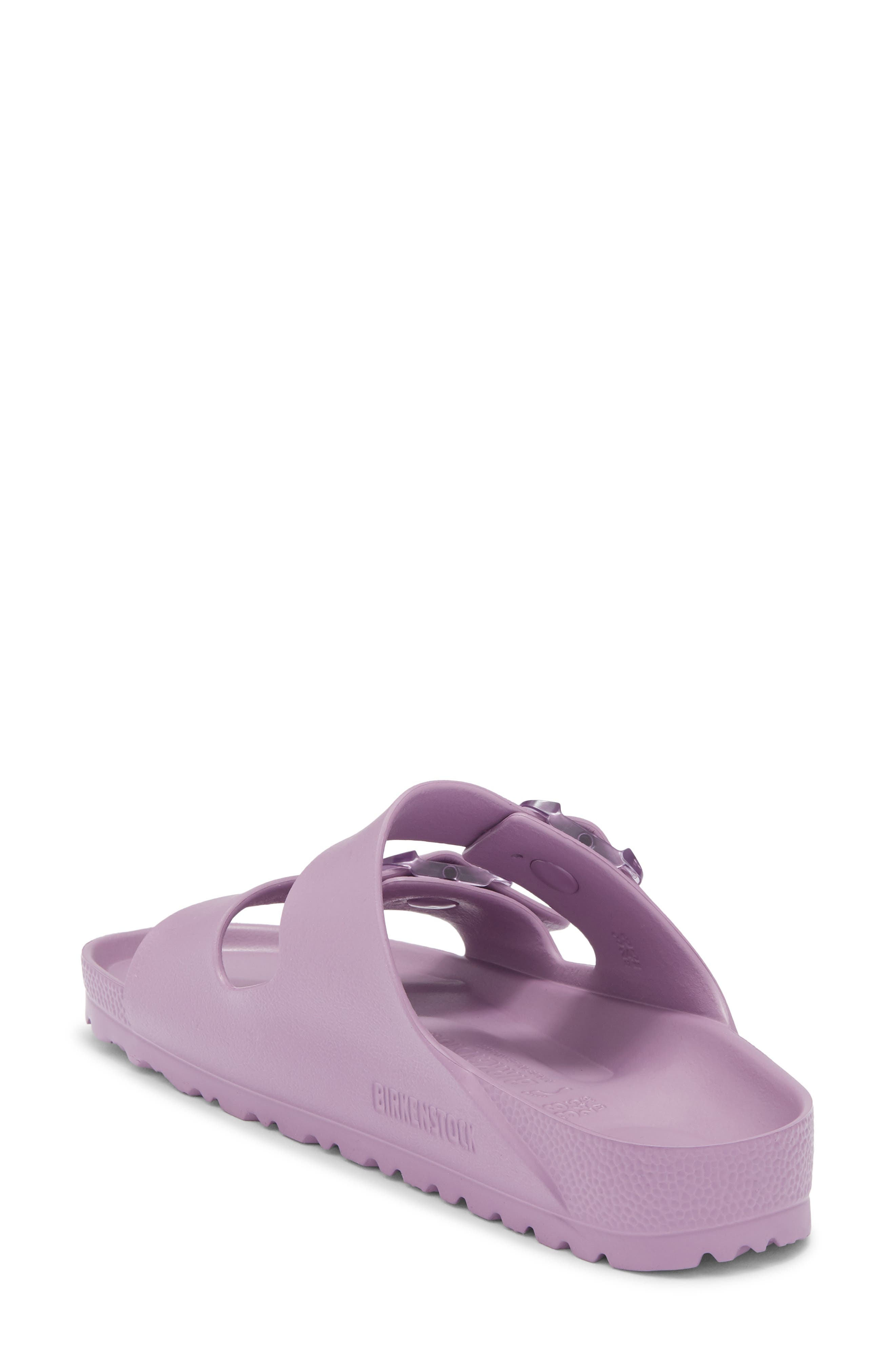 Birkenstock Arizona Essentials Stealth Buckle Slide Sandal, Alternate, color, Mauve
