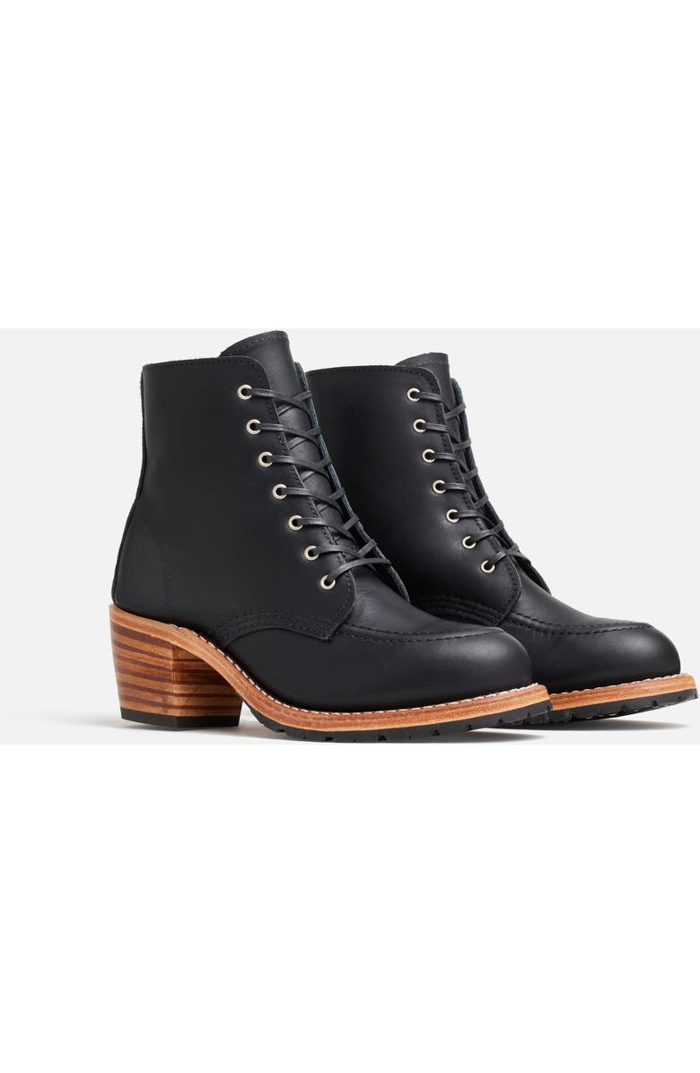 Red Wing Heritage Clara Boundary Leather Boot, Alternate, color, Black Boundary