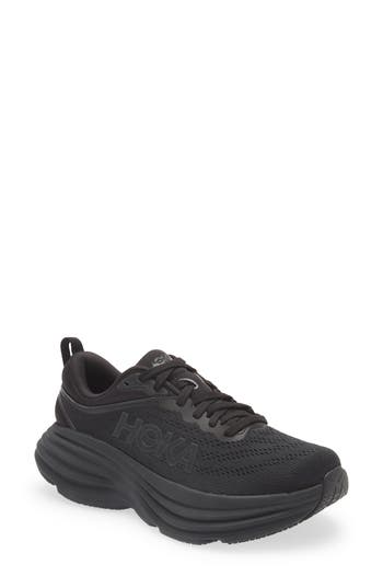 Hoka Bondi 8 Running Shoe In Black