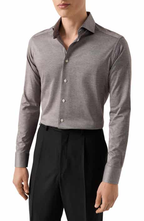 Eton Contemporary Fit Filo Di Scozia Knit Shirt