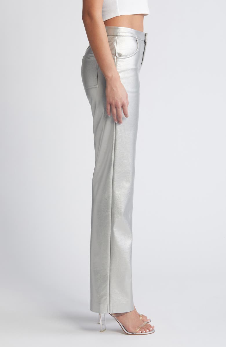 Mistress Rocks Faux Leather Straight Leg Pants, Alternate, color, 