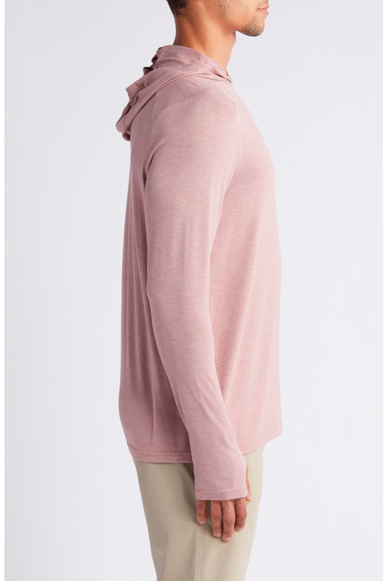 Shade UPF 50+ Hoodie, Alternate, color, HEATHER ADOBE RED