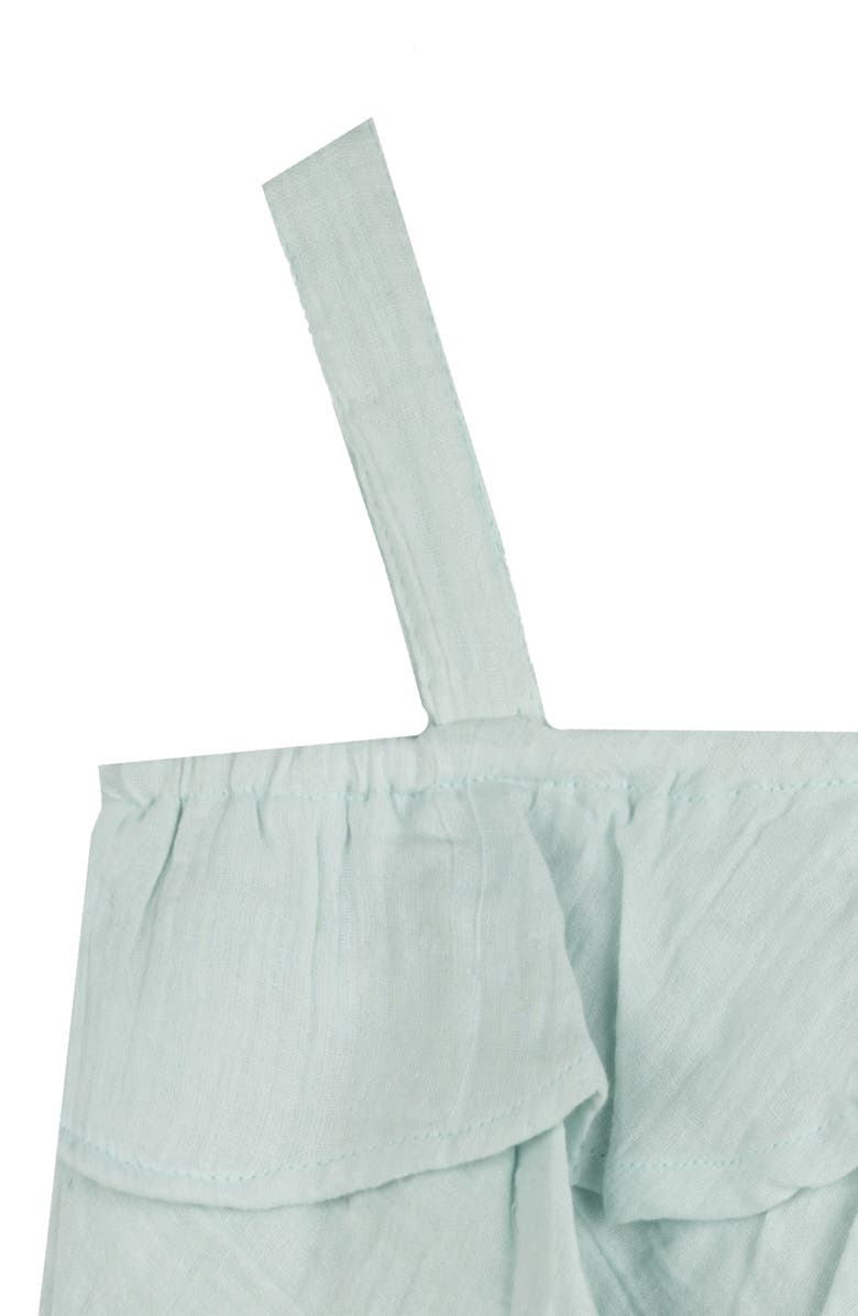 Rare Editions Kids' Tiered Ruffled Top & Yarn Dye Stripe Shorts, Alternate, color,