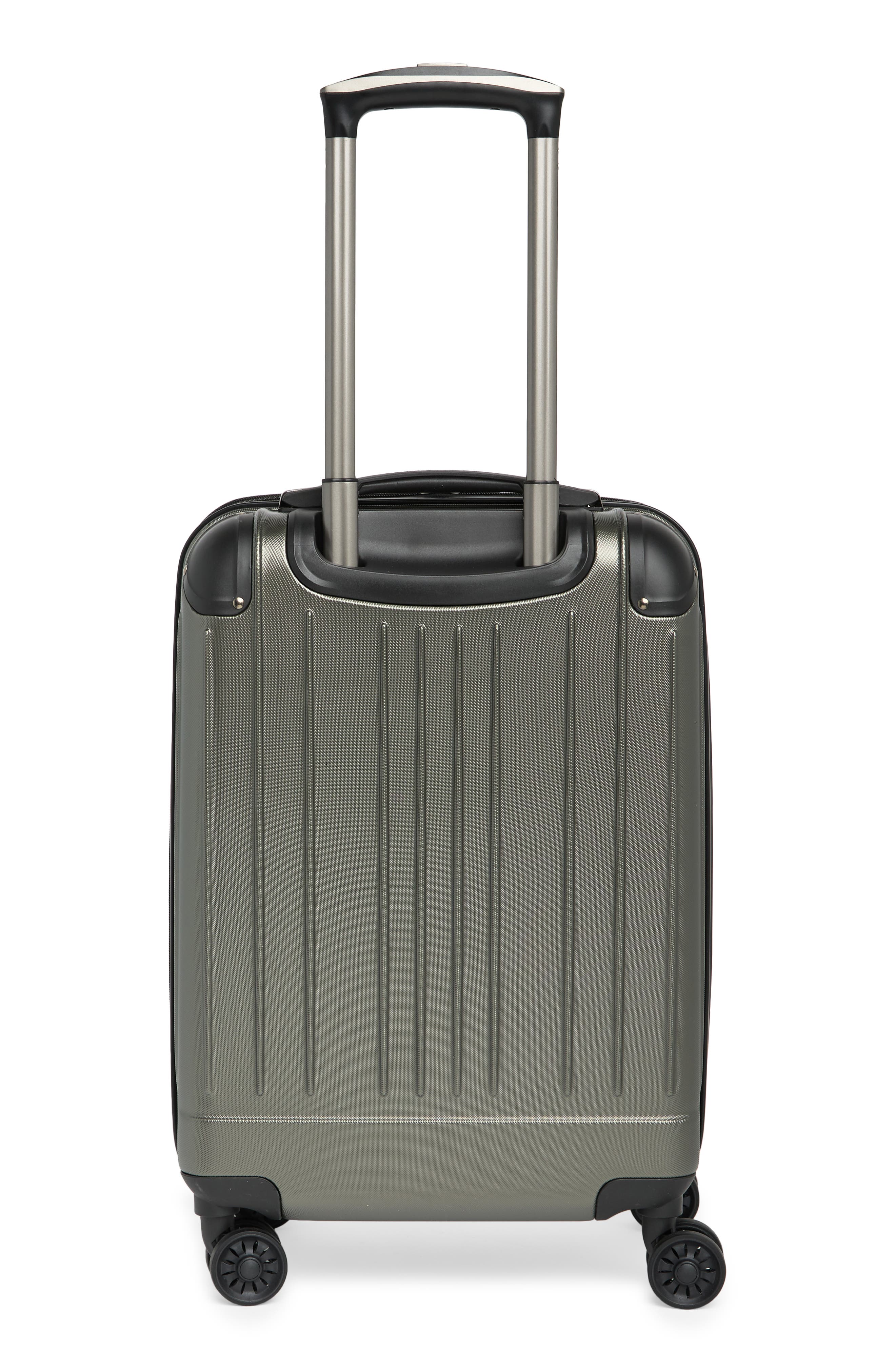 Kenneth Cole Reaction Flying Axis Collection 20" 8-Wheel Spinner Carry-On Luggage, Alternate, color, Silver