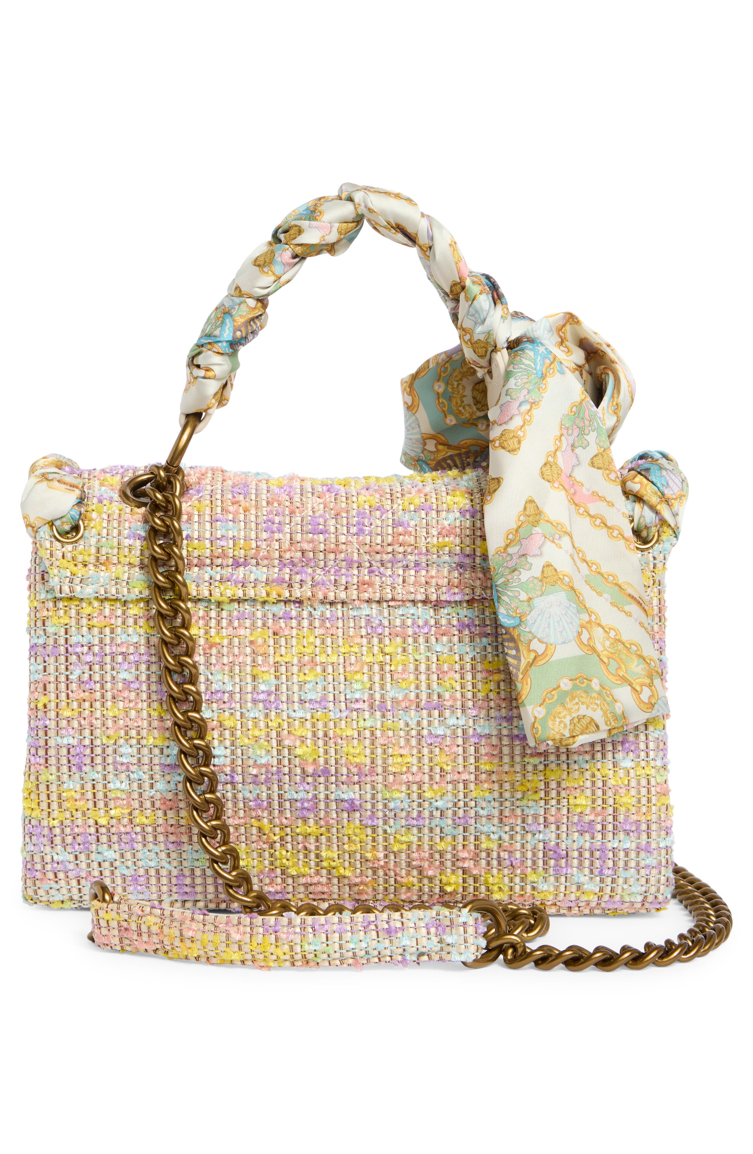 Kurt Geiger London Brixton Tweed Crossbody Bag, Alternate, color, Yellow Multi